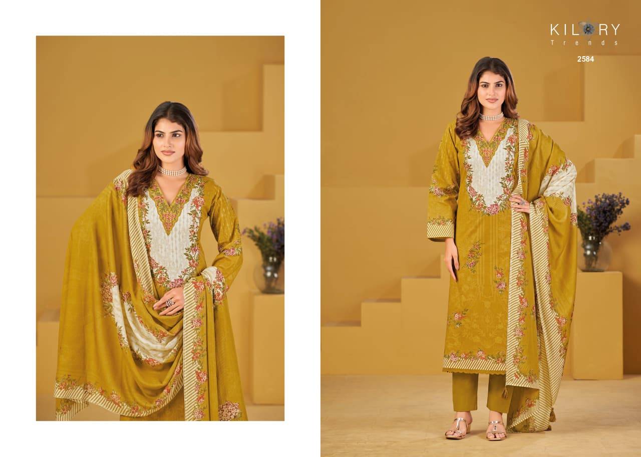 MEHTAAB By KILORY TRENDS 2581 To 2585 Stylish Beautiful Colourful PURE LAWN COTTON Dresses At Wholesale Price